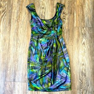 Colorful. Purple, green, blue Maggy L dress Size 4